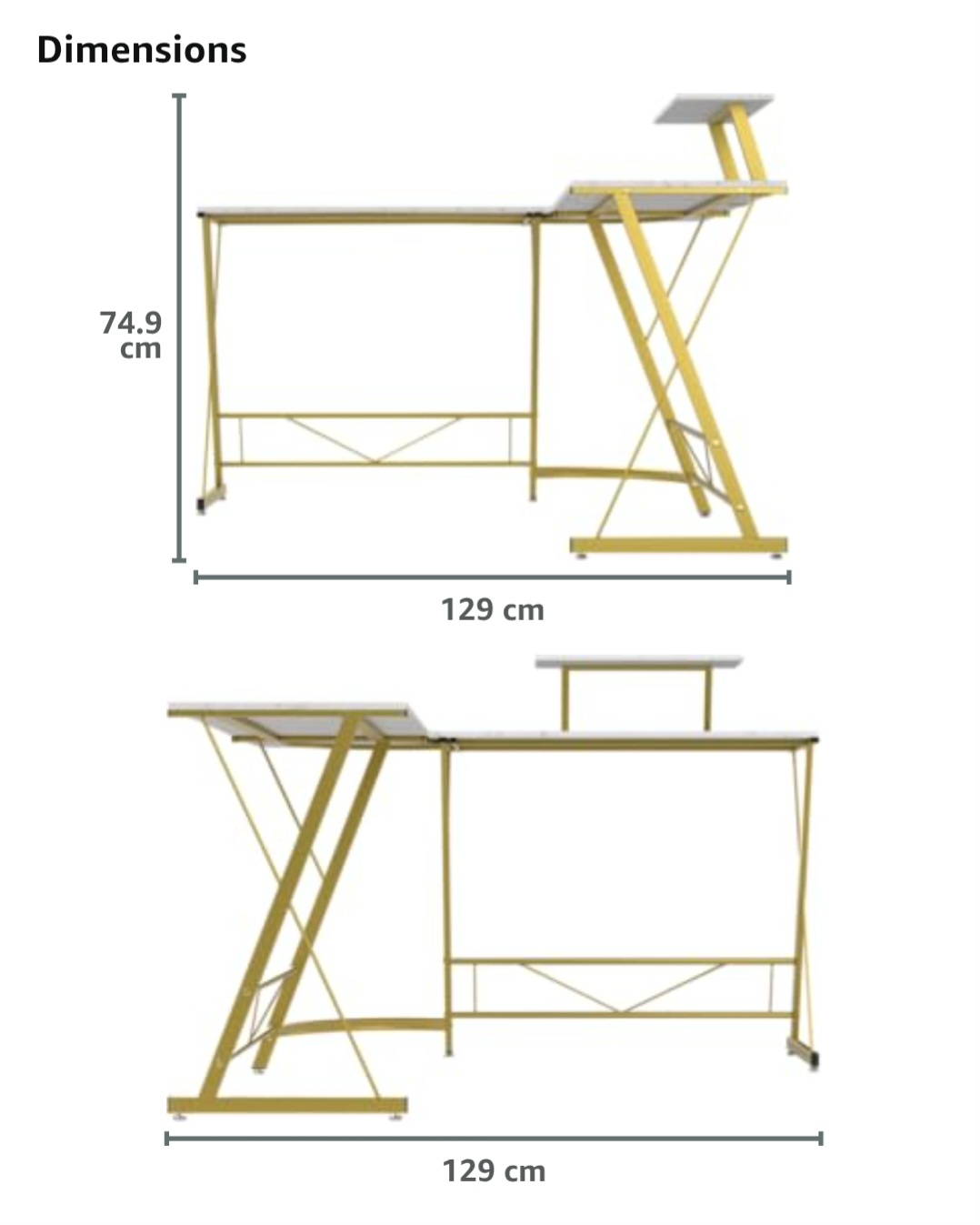L-shaped office desk - photo 3