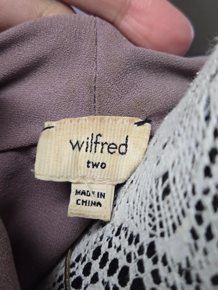 Wilfred mauve wrap tie dress image indicator(5)