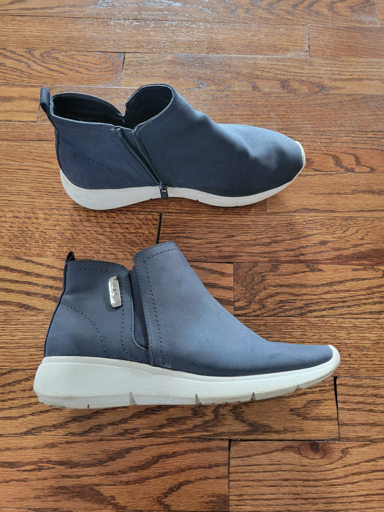Women's Dark Blue Ankle Booties Size 7.5 - photo 2