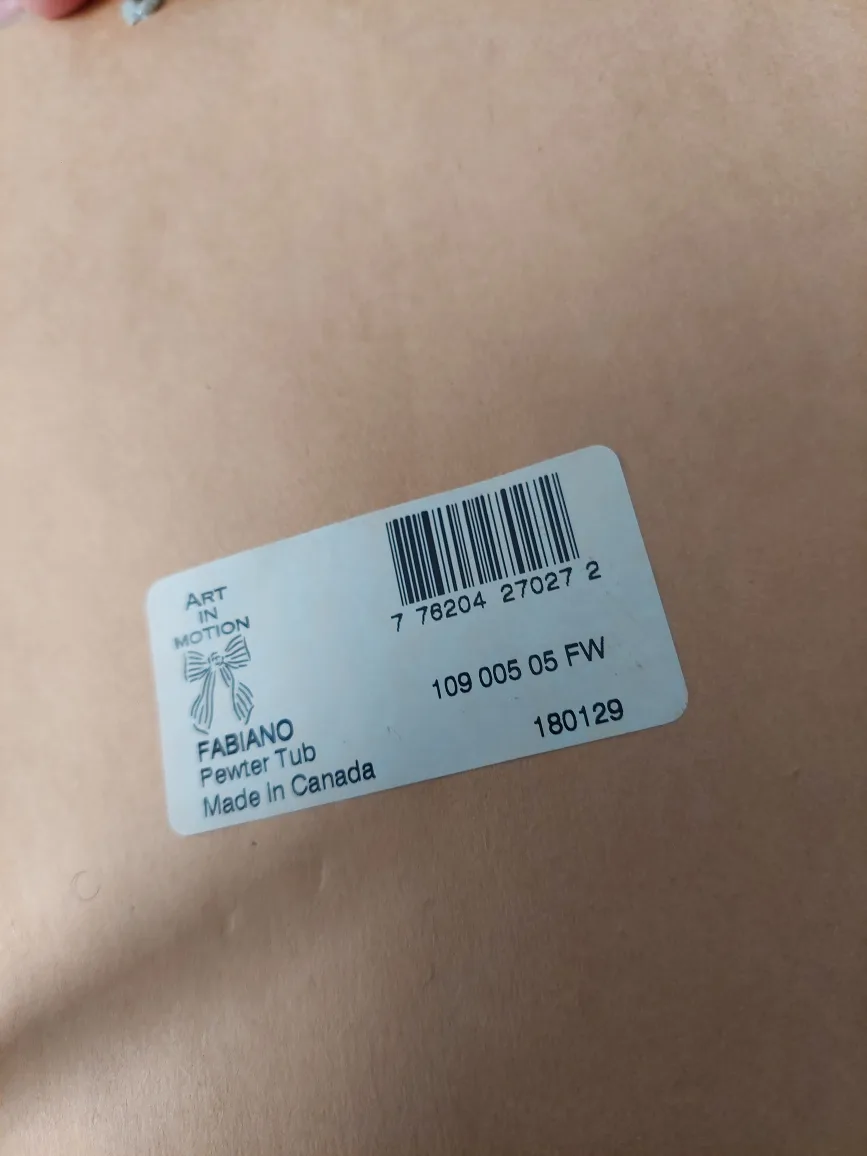 Framed Art Print - Pewter Tub image indicator(3)