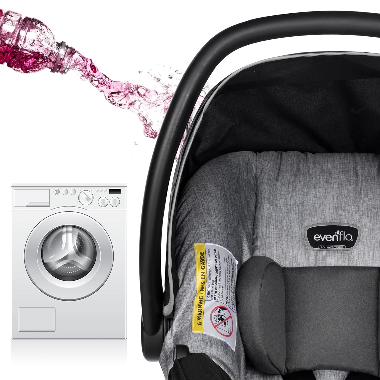Evenflo LiteMax Sport Infant Car Seat (Graphite Grey) - photo 4