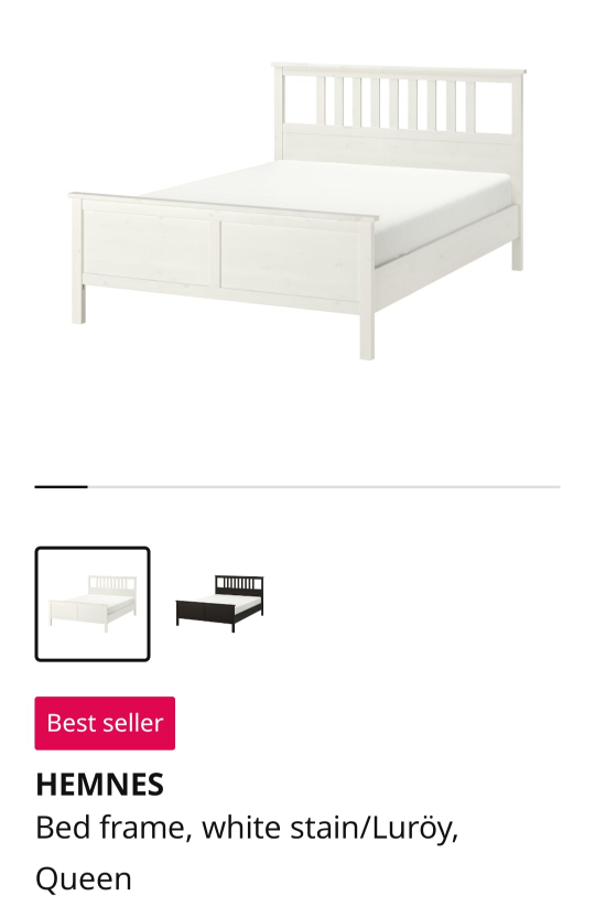 IKEA HEMNES Queen Bed Frame