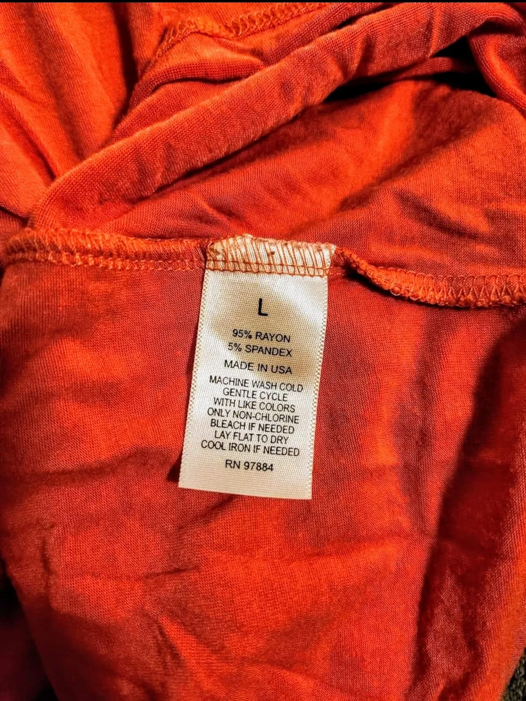 TART Women's Maxi Skirt - Size Large - Coral Orange image indicator(4)