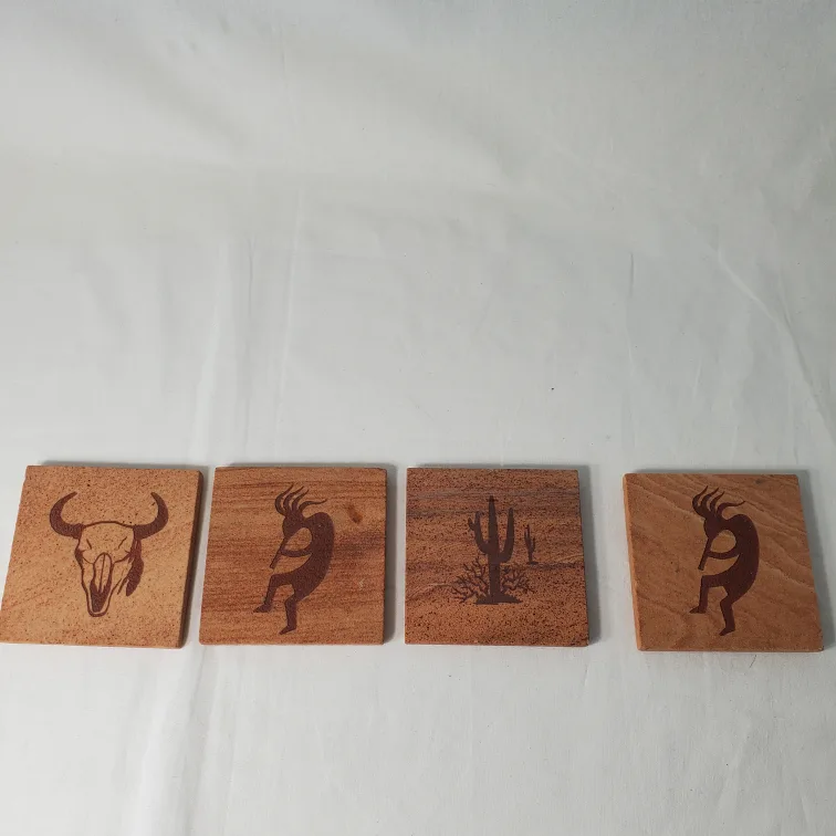 Southwest Design Stone Coasters Set of Four image indicator(9)