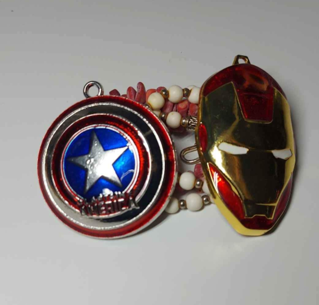 Marvel Captain America & Iron Man Car Airfreshner
