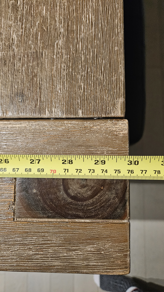 Structube table solid 100% Acadia wood - photo 5