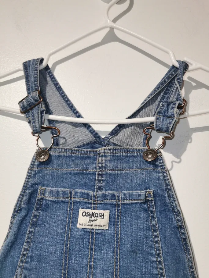Girls' OshKosh B'Gosh Denim Overalls - Size 10a image indicator(7)