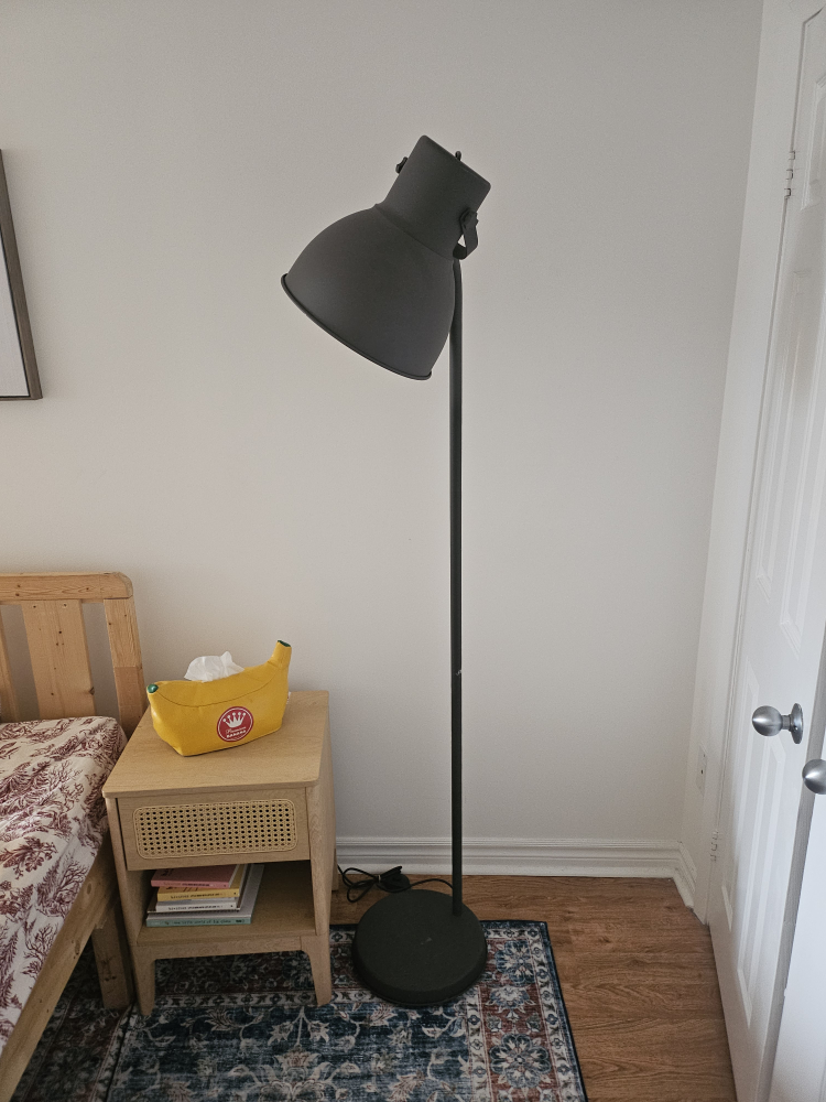 dark grey hektar floor lamp ikea