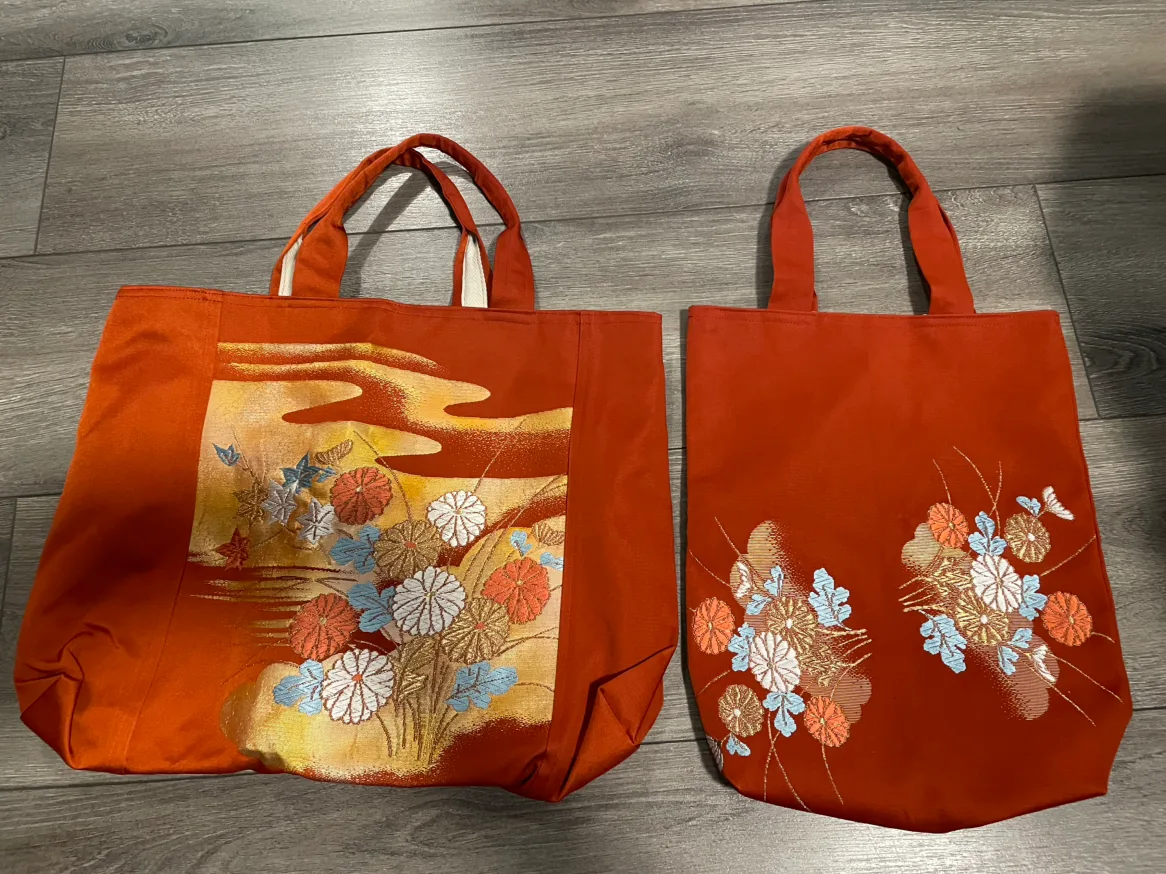 Hand made bag made by Kimono’s Obi belt thumbnail
