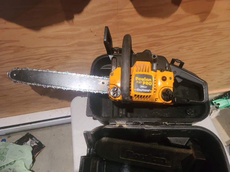 Poulan Pro 220 38cc Chainsaw with Case