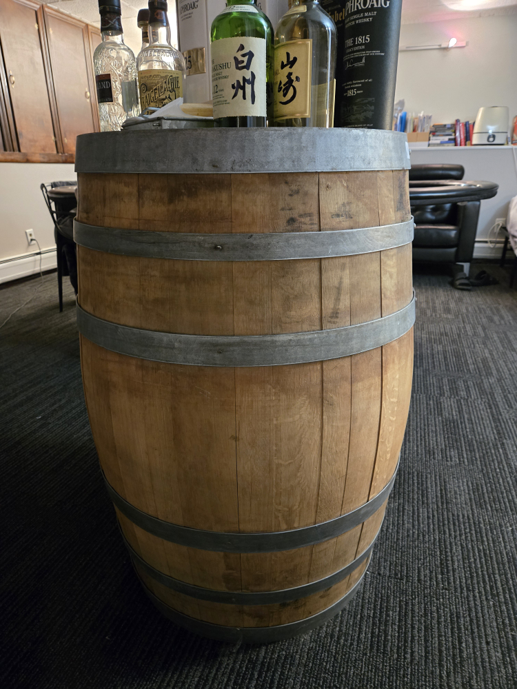 Wooden Barrel Table - photo 2