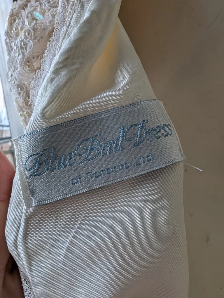 Vintage Beaded Lace Wedding Dress image indicator(10)