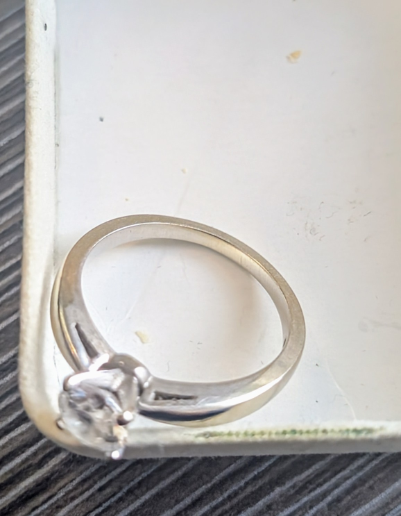 Solitaire Diamond Engagement Ring - photo 2