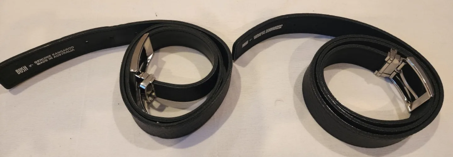 Bush Black Leather Belt image indicator(9)