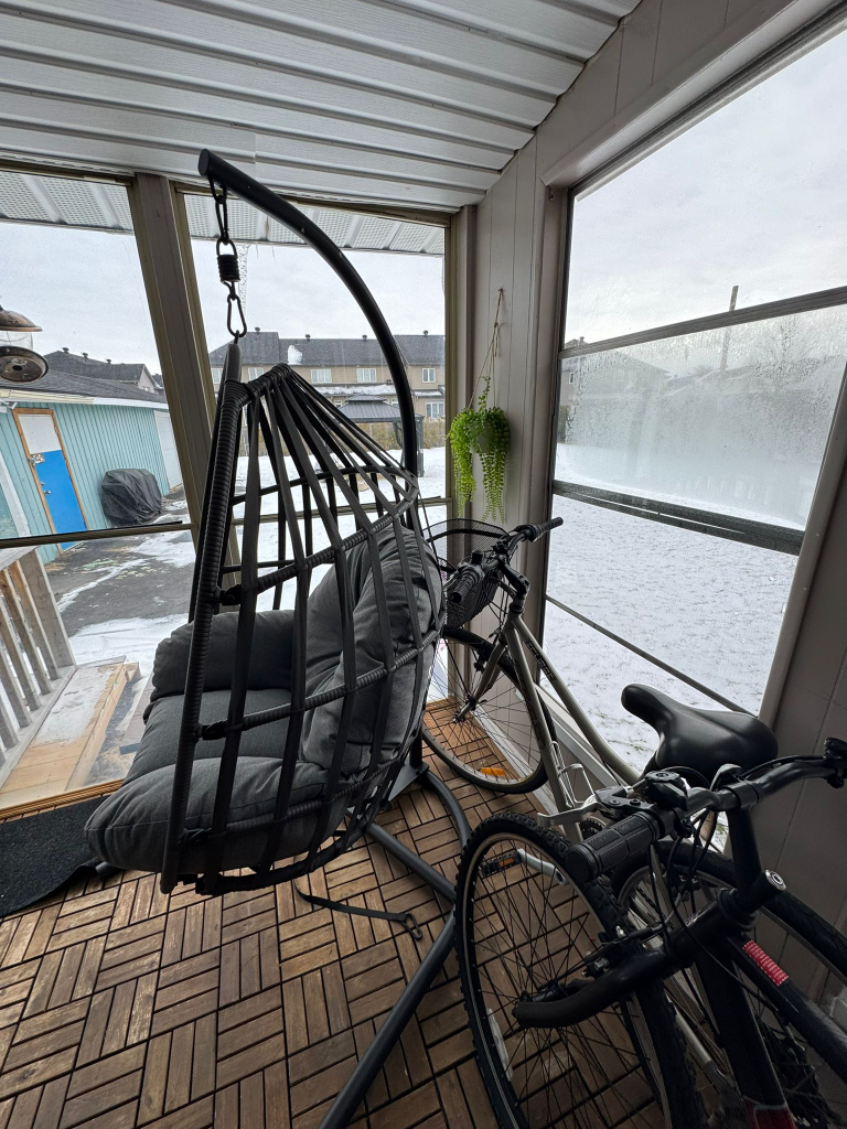 Hanging Egg Chair with Grey Cushion - photo 2