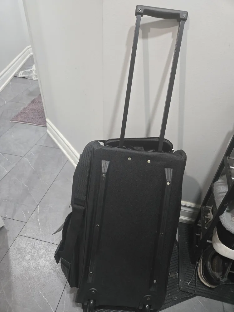 Large Black Rolling Duffle Bag image indicator(2)