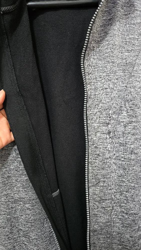 Women's Mondetta Size Medium Grey Zip-Up Hoodie image indicator(3)