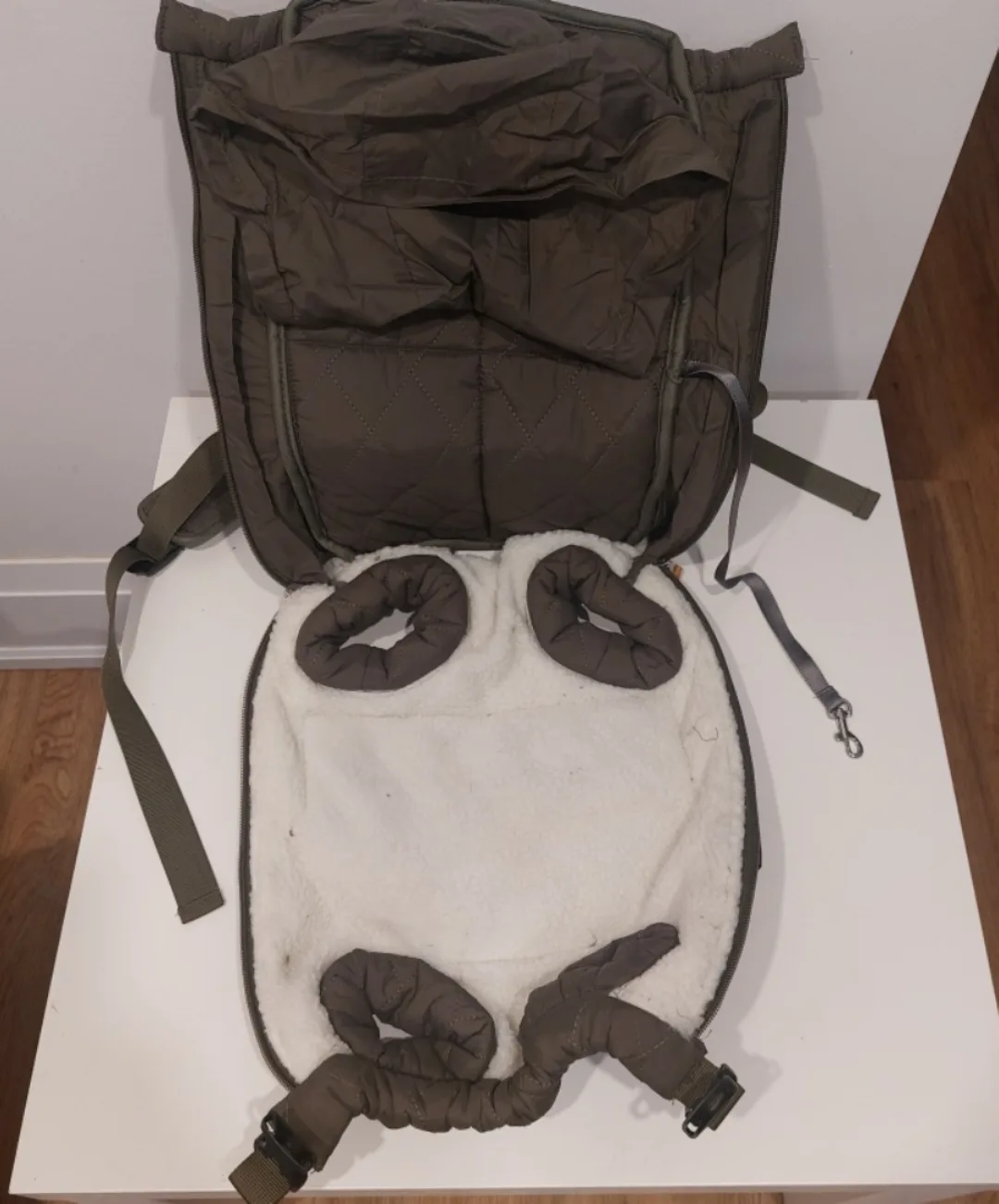 DogLemi Pet Carrier Backpack - Olive Green image indicator(2)