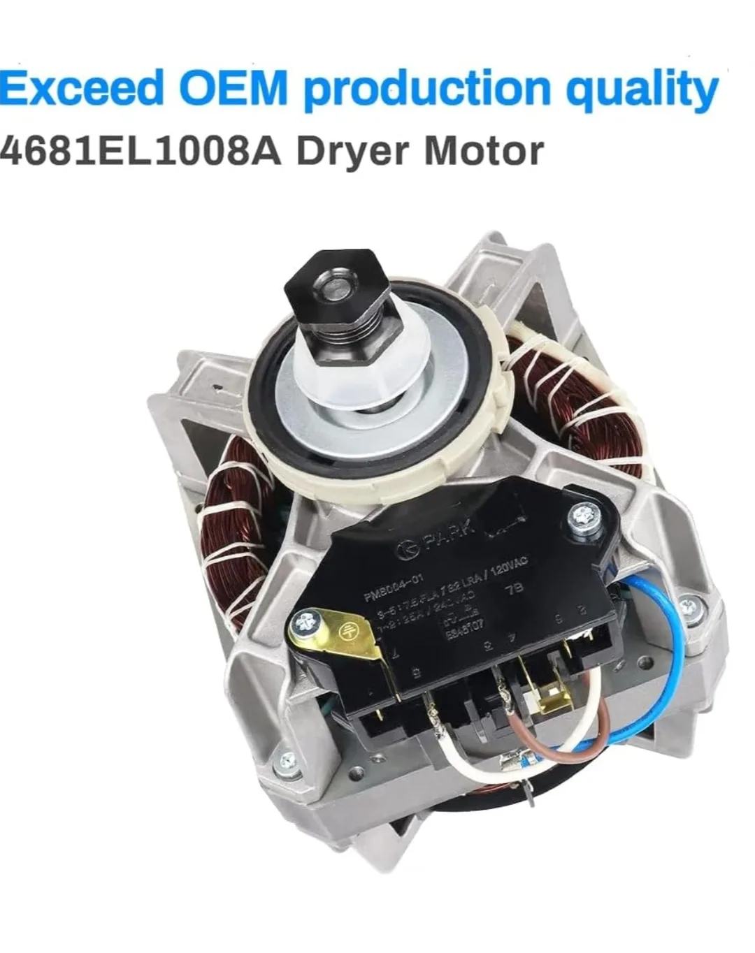 Upgraded BAY Direct 4681EL1008A Dryer Motor for LG Models image indicator(3)