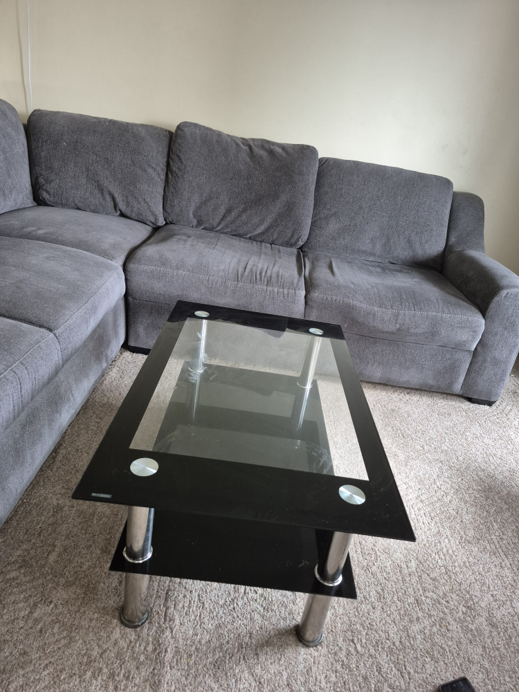 Grey L-Shaped Sofa - photo 5