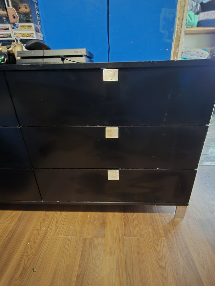 Black Six-Drawer Dresser - photo 2