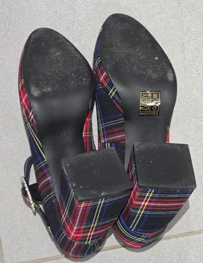 Plaid Mary Jane Heels image indicator(4)