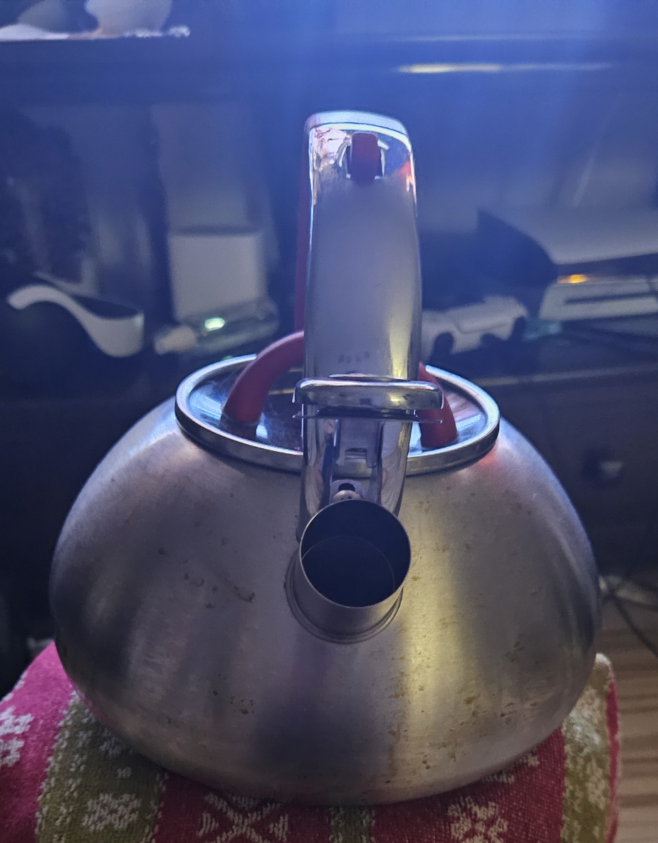 Stainless Steel Kettle with Red Handle - photo 5