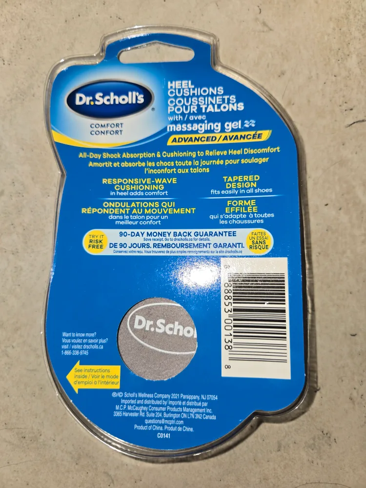 Dr. Scholl's Advanced Comfort Heel Cushions with Massaging Gel image indicator(2)