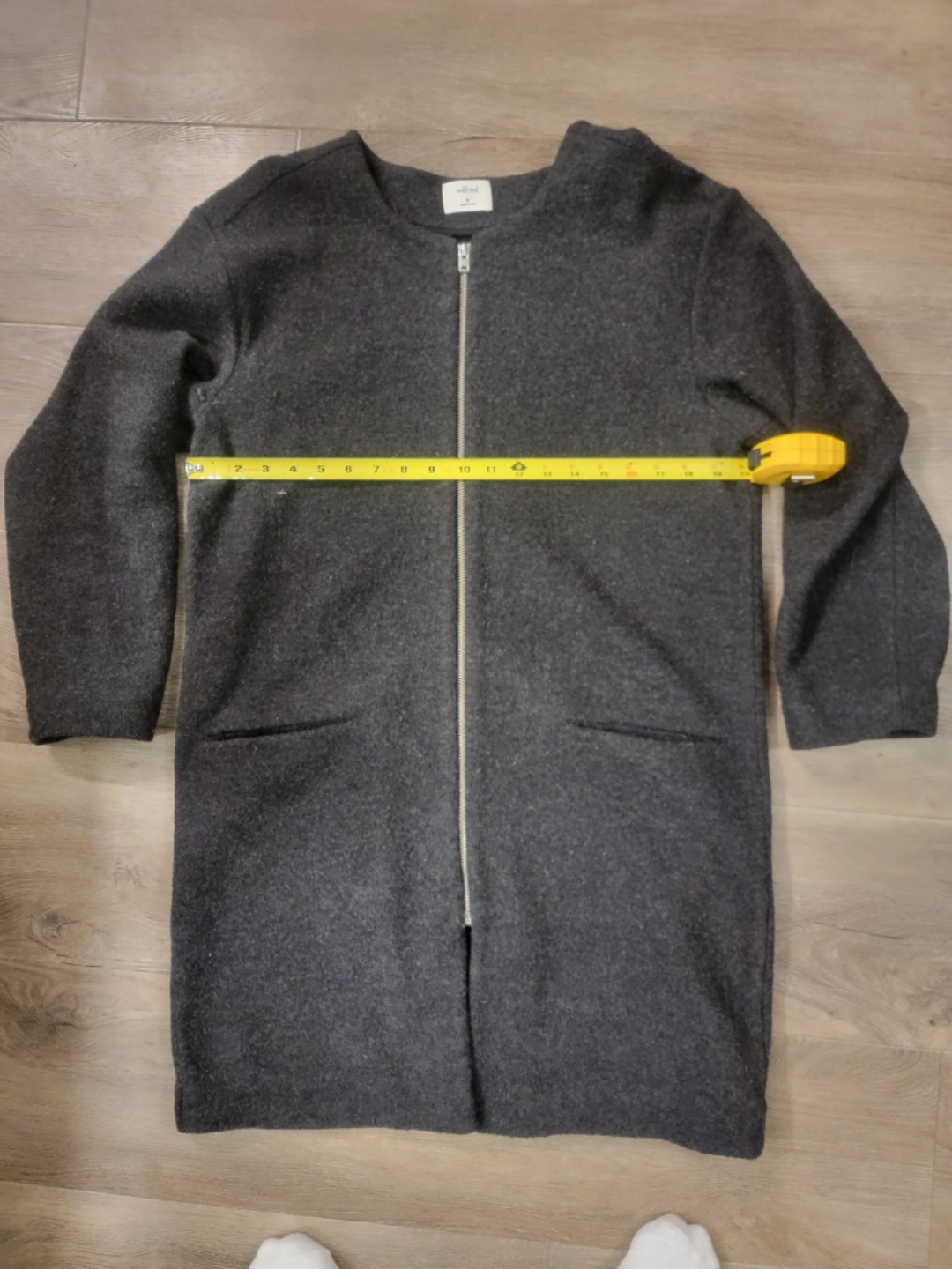 Wilfred, BANVILLE Wool Coat, Charcoal, Medium. - photo 3
