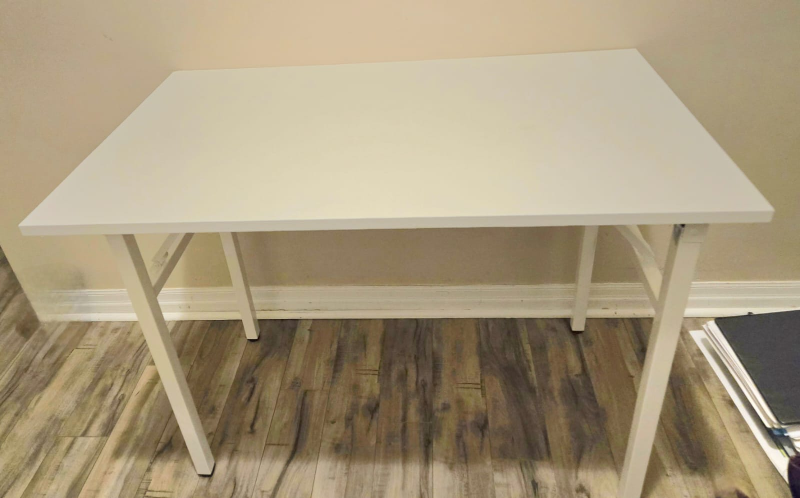 White Folding Table for Home office/ Study