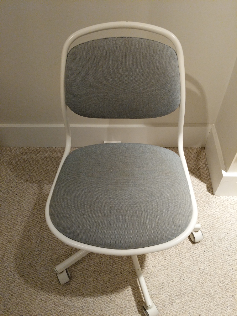 White Swivel Office Chair
