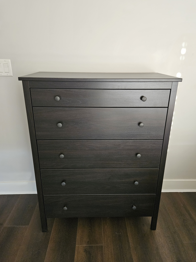 IKEA MALM 5-drawer Chest - Dark Brown
