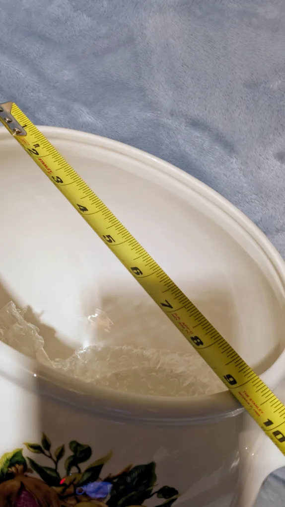 Large Vintage Fruit-Decorated Tureen with Lid image indicator(4)