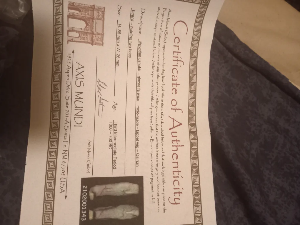 Ancient Egyptian ushabti faience image indicator(2)