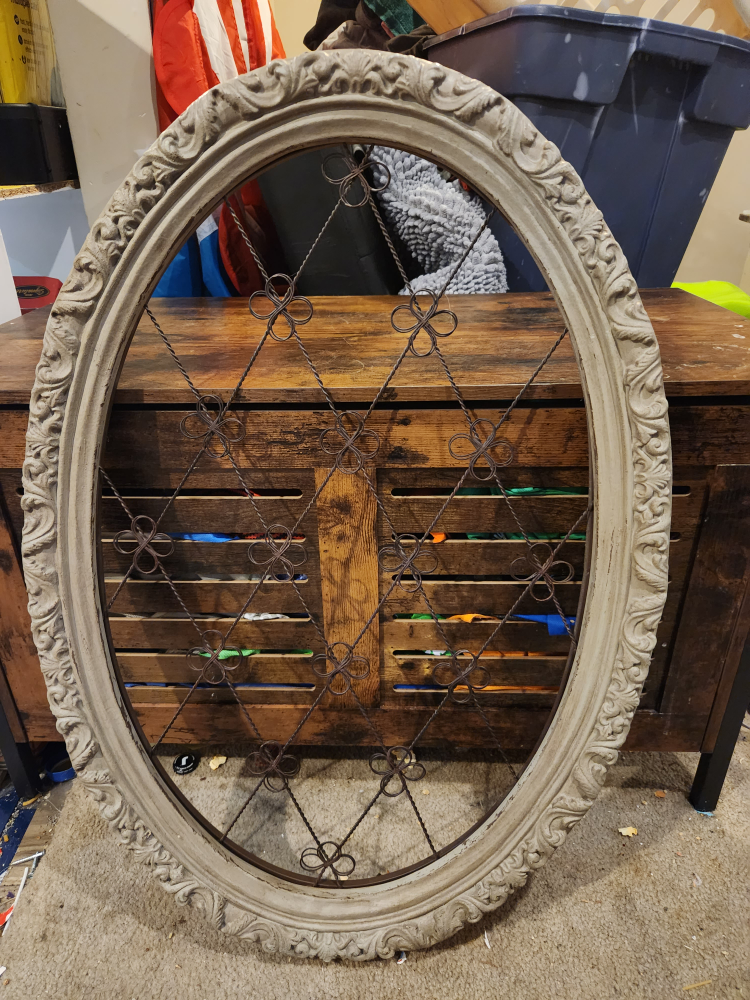 Ornate Oval Picture Frame