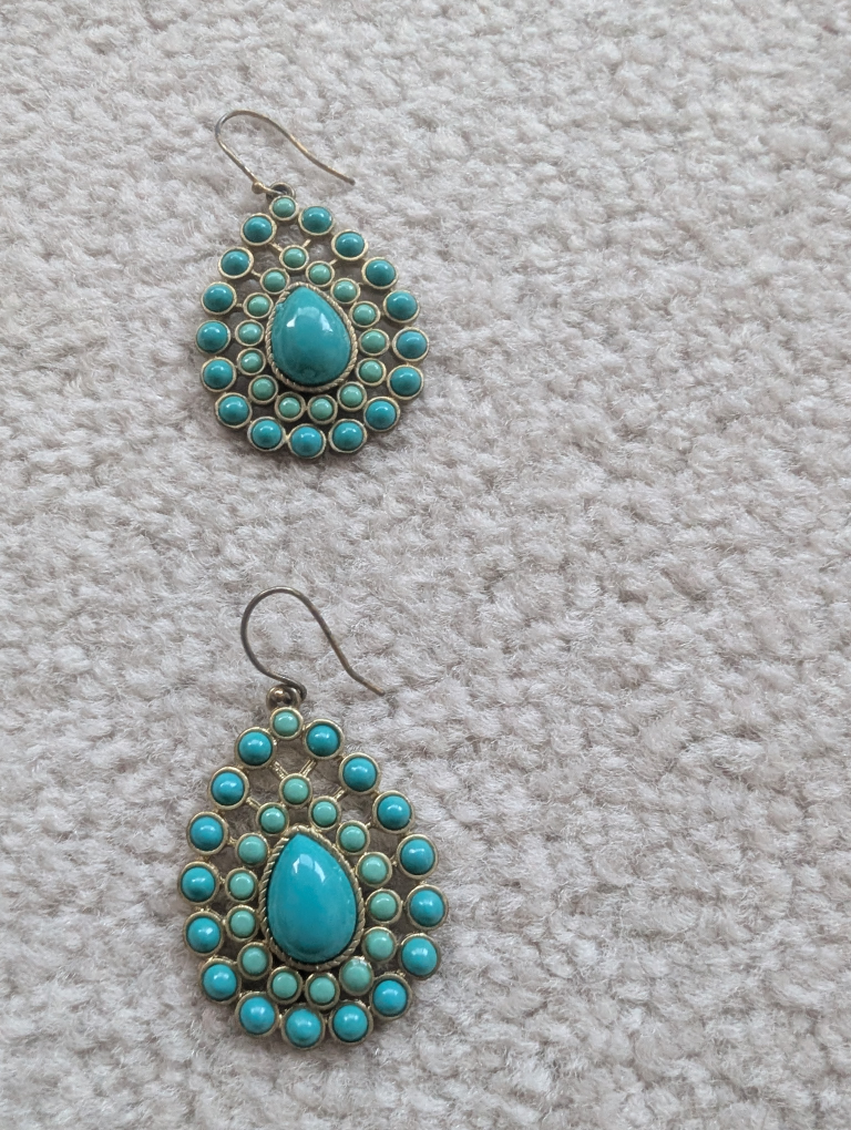 Stella & Dot Turquoise Statement Necklace and Earrings Set - photo 2