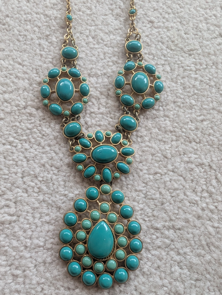 Stella & Dot Turquoise Statement Necklace and Earrings Set - photo 3