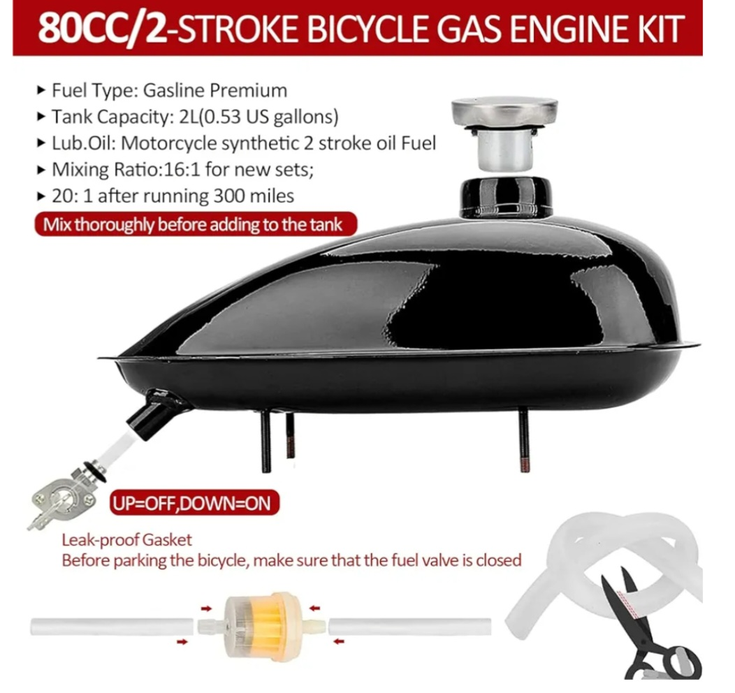 80CC 2-Stroke Bicycle Gas Engine Kit - photo 4
