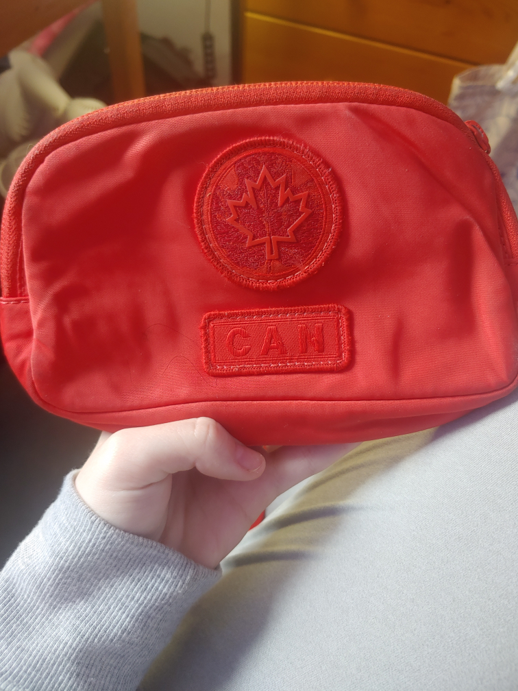 Red Lululemon Canada Day Belt Bag