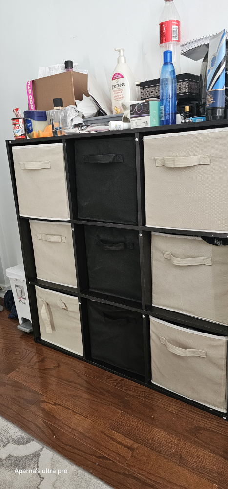 9 Cube Organizer with Fabric Bins