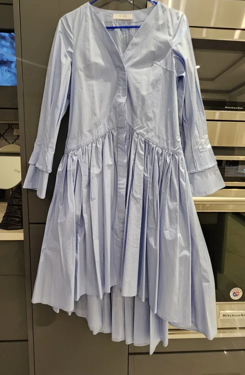 Blue Button-Down Dress image indicator(2)