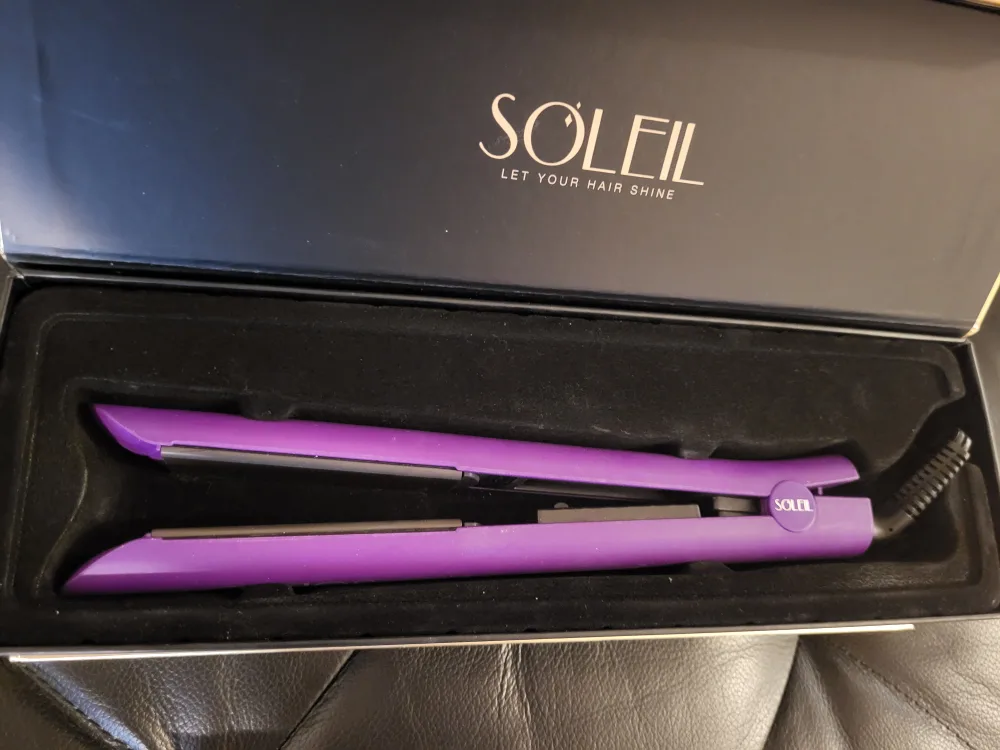SOLEIL Purple Flat Iron & Super Straightener Comb image indicator(5)