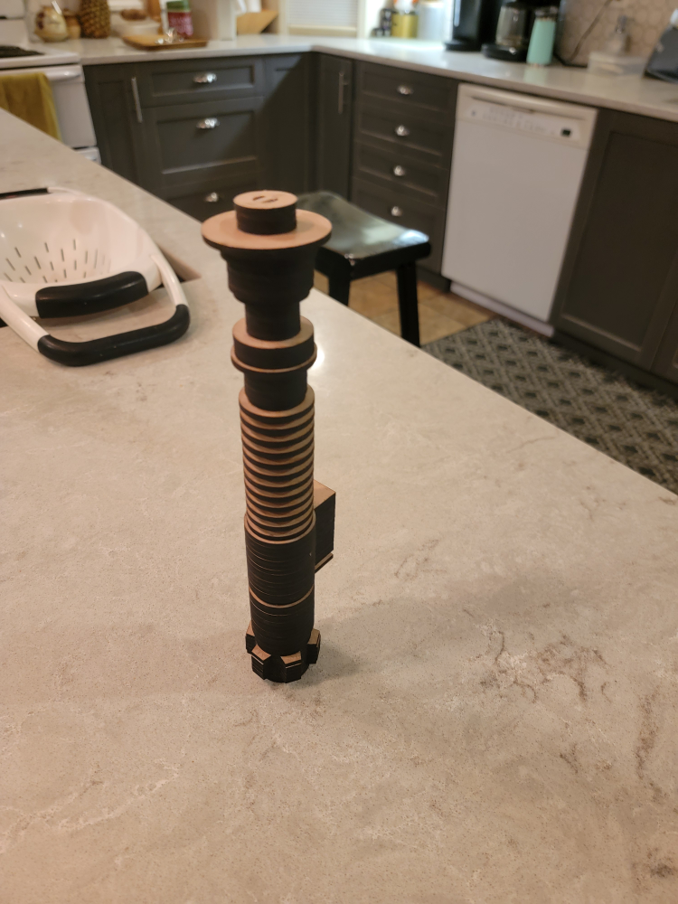 Laser Cut Star Wars Lightsaber Model - photo 5
