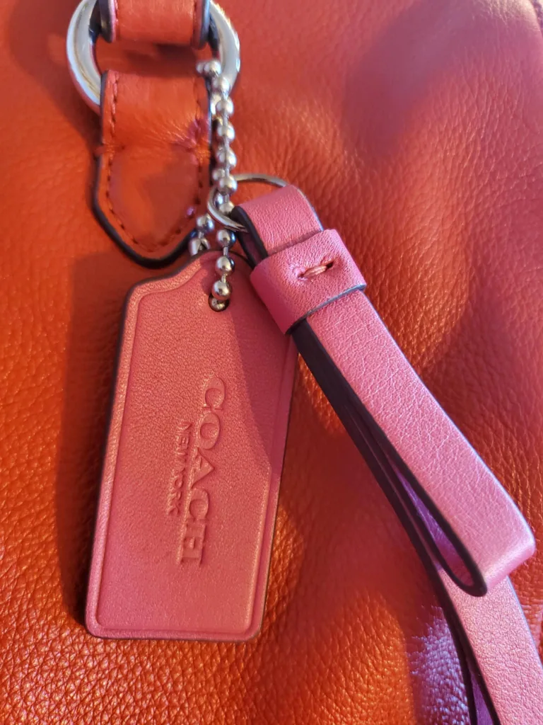 New Coach Red Leather Katheryn Triple Zipper Satchel. image indicator(4)