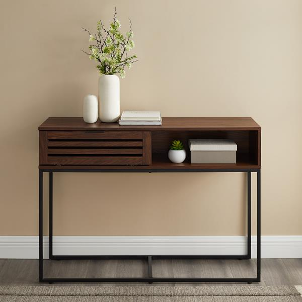 Modern Slat Entry/Desk/Dining Table