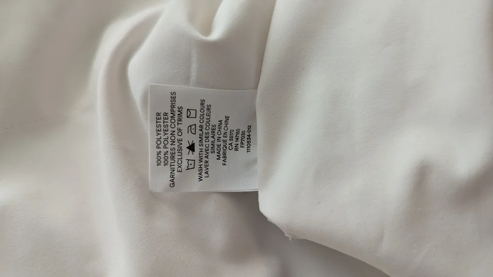 Frank And Oak Men's Size Medium Off-White Short Sleeve Button-Up image indicator(3)