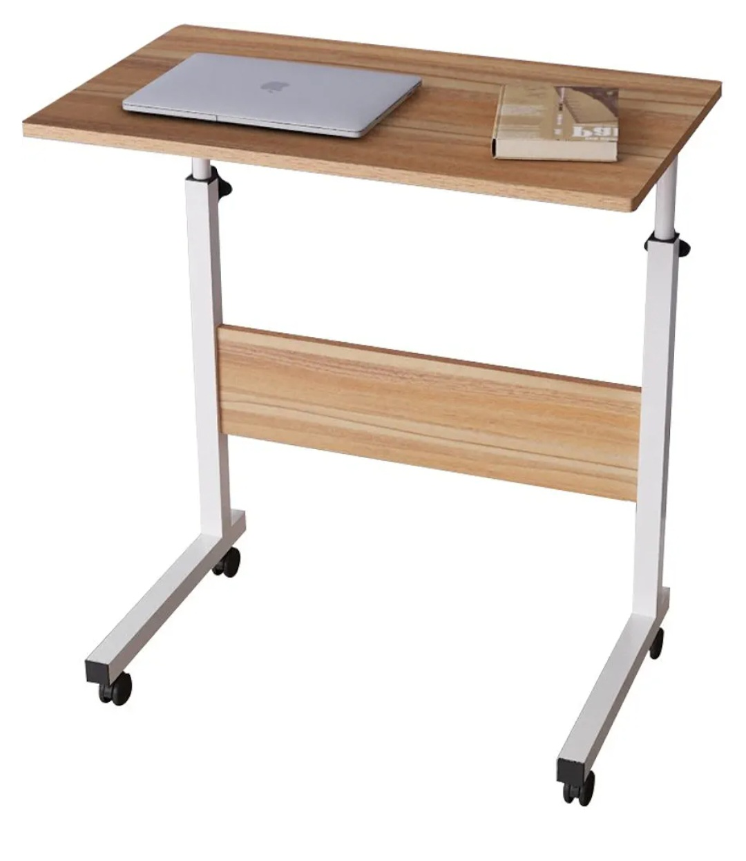 Adjustable Rolling Laptop Desk - Easy Assembly