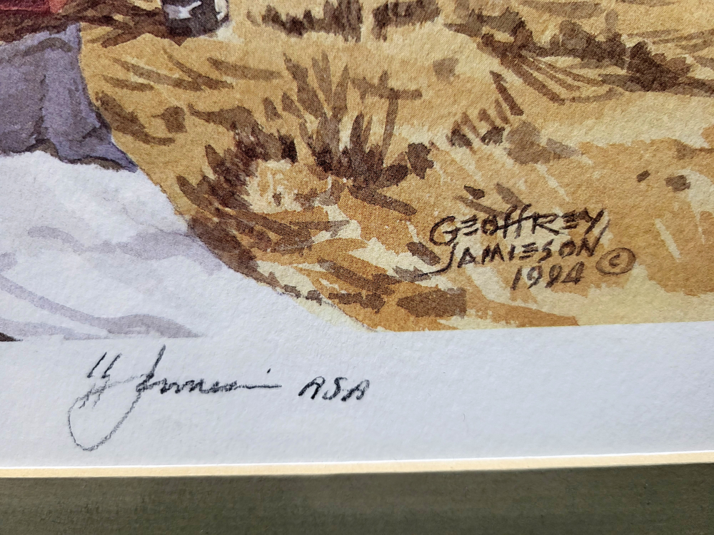 Framed Geoffrey Jamieson artillery print - photo 2