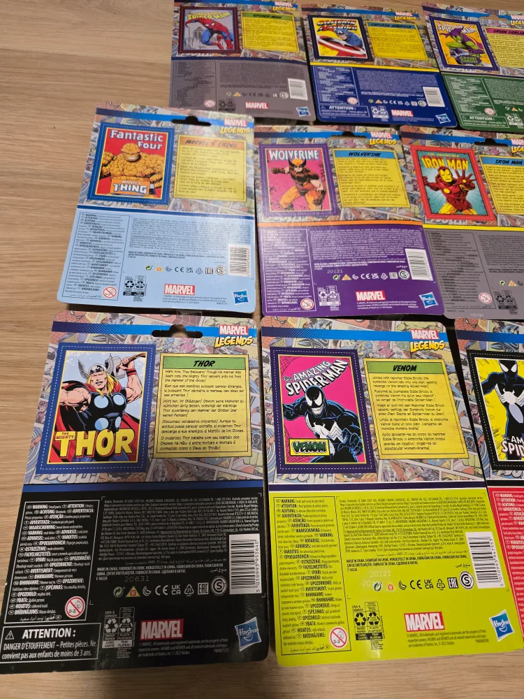 Lot of 11 Retro Marvel Legends 3.75 Inch Action Figure By Kenner image indicator(9)