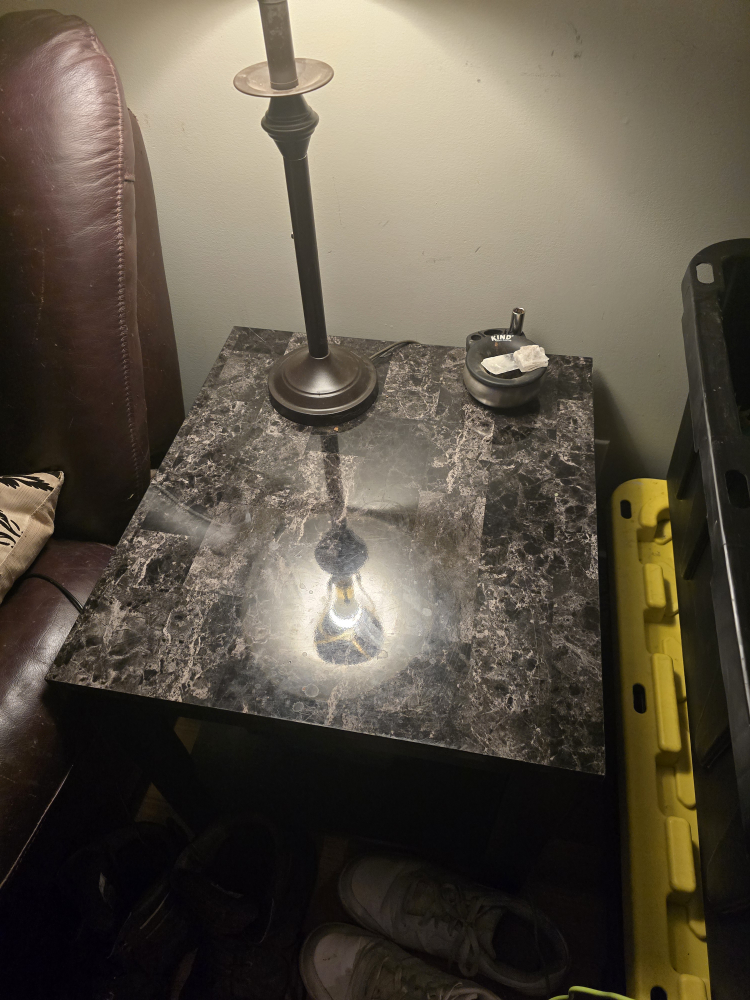 Black  faux Marble Coffee Table - photo 2